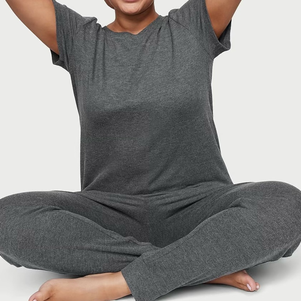 NWT! VICTORIA’S SECRET WAFFLE JOGGER PJ SET